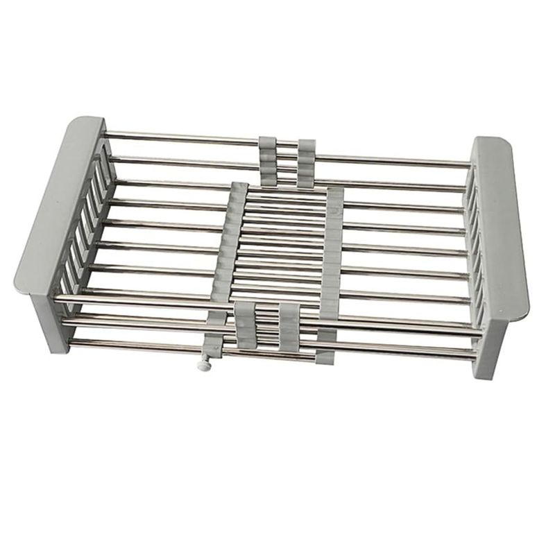 GENERICO - Escurridor De Platos Extensibleretráctil Silicona Y Acero