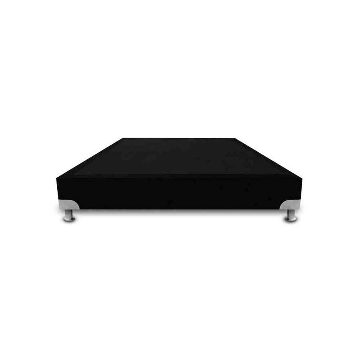 MAGIC CLASS - BASE CAMA BOSTON DE LUJO 140X190 ECOCUERO NEGRO