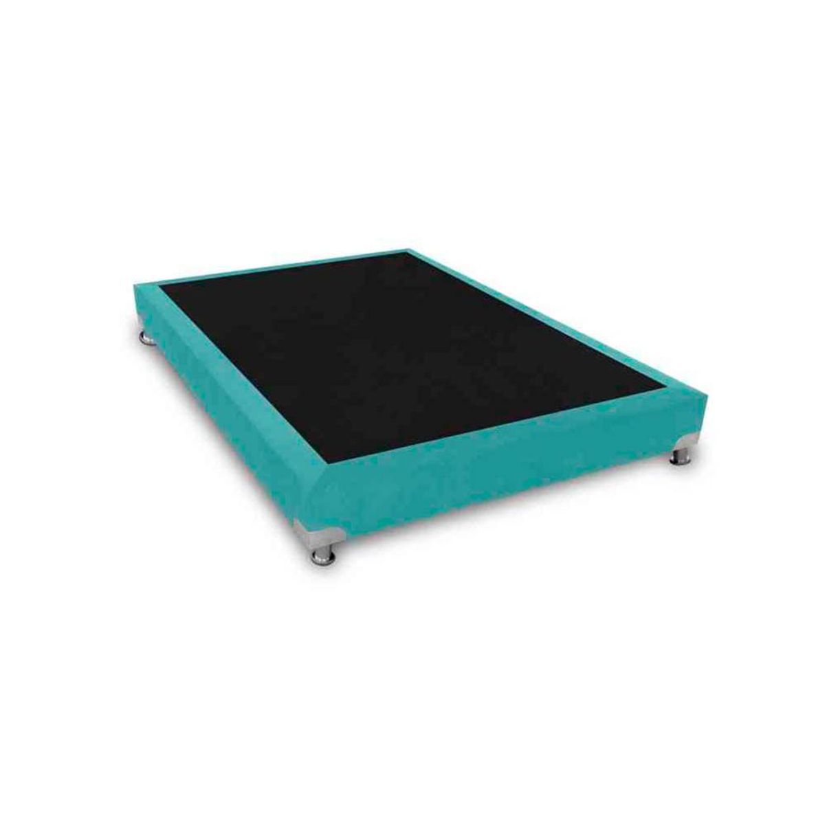 MAGIC CLASS - BASE CAMA BOSTON DE LUJO 140X190 MICROFIBRA AZUL
