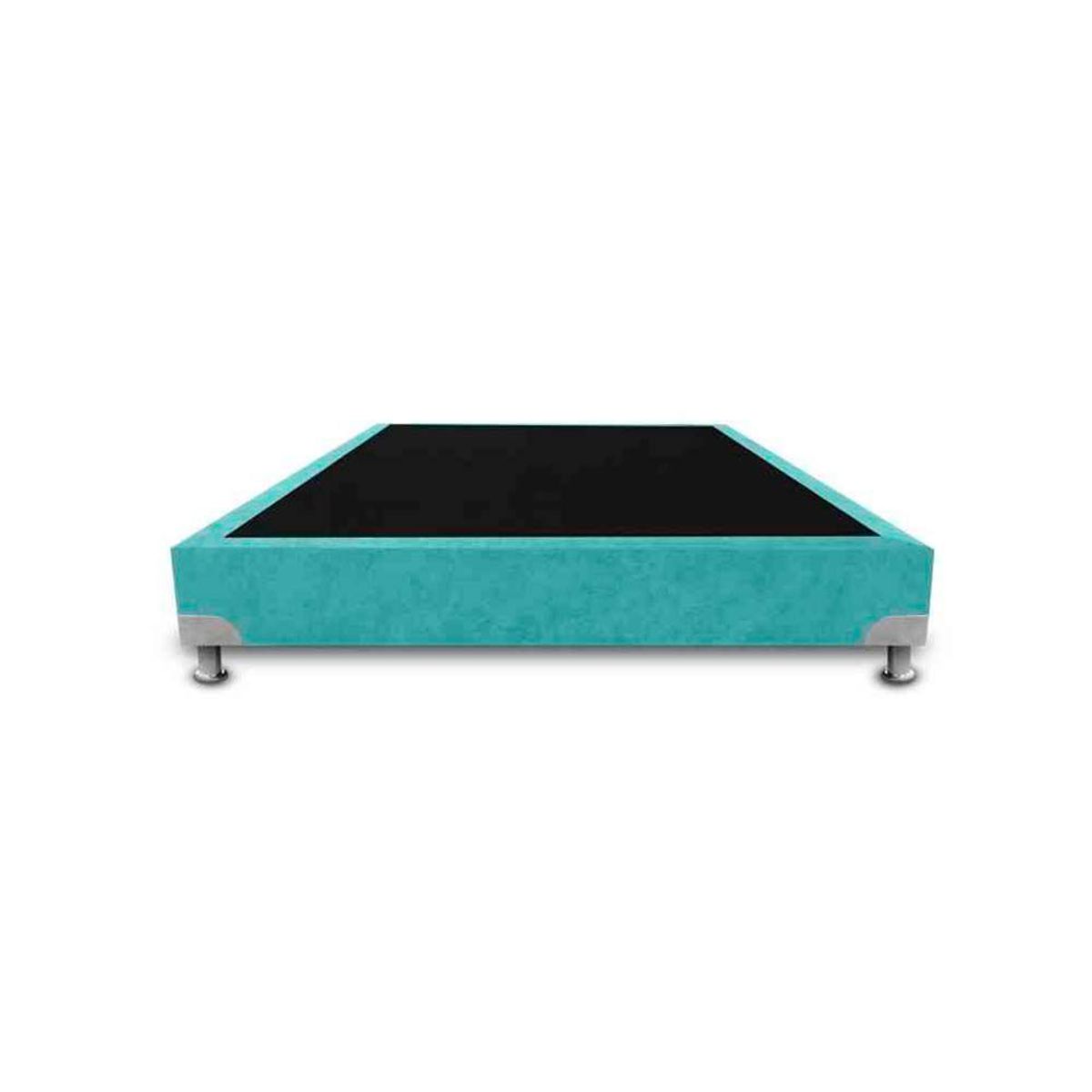 MAGIC CLASS - BASE CAMA BOSTON DE LUJO 140X190 MICROFIBRA AZUL