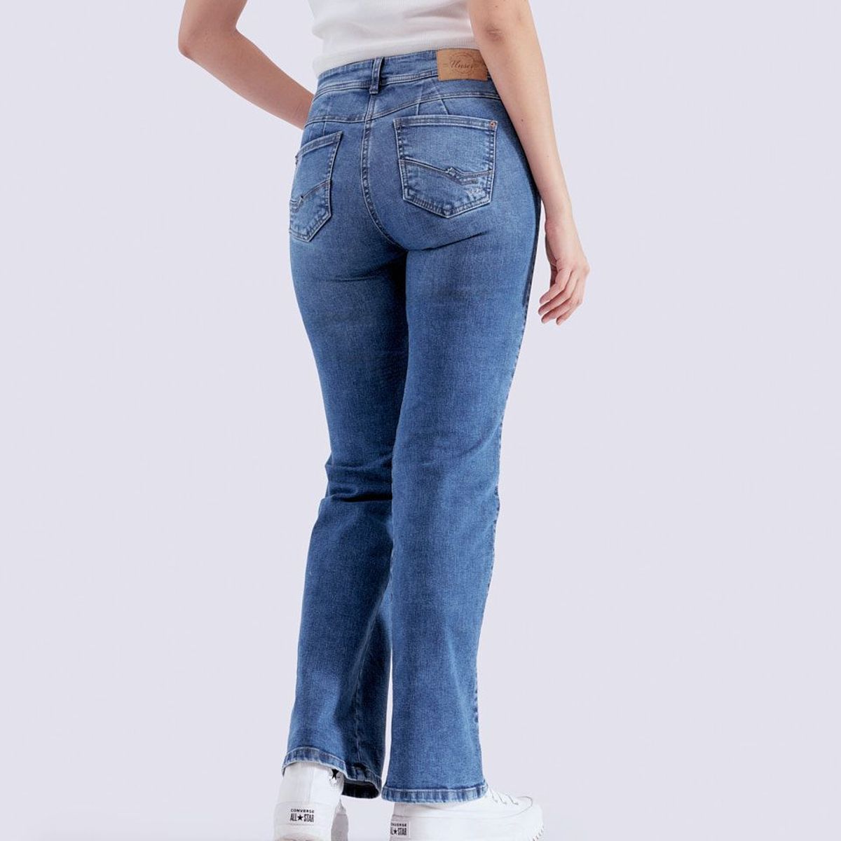 UNSER - Jean Para Mujer Bota Recta Y Proceso Medio Unser