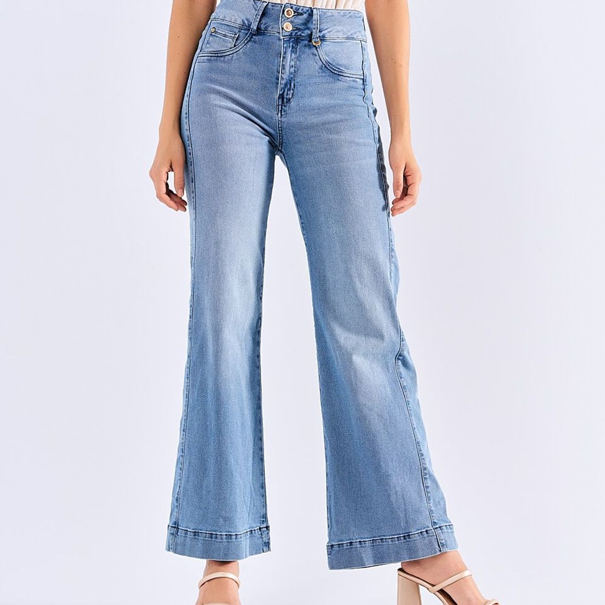 DEREK - Jean Para Mujer Bota Bell Con Proceso  Derek