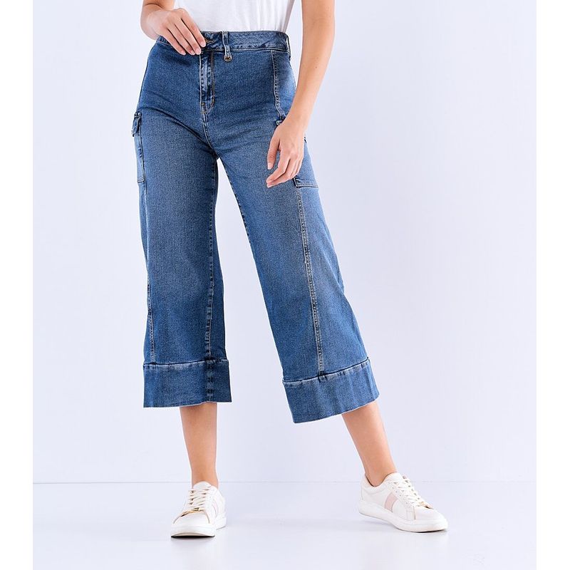 DEREK - Jean Para Mujer Tipo Culotte Con Bolsillos  Derek_.