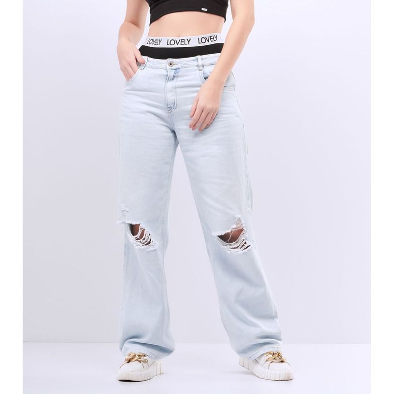 DEREK - Jean Para Mujer Descaderado Derek