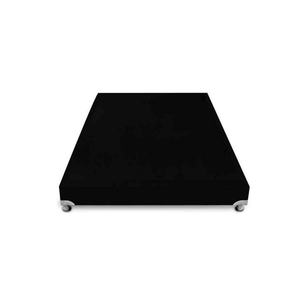 MAGIC CLASS - BASE CAMA BOSTON DE LUJO 140X190 MICROFIBRA NEGRO
