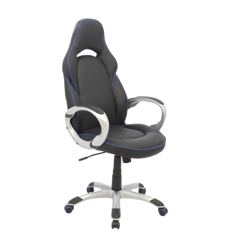 MUEBLESYA - Silla Gamer Florida Blanca  Azul