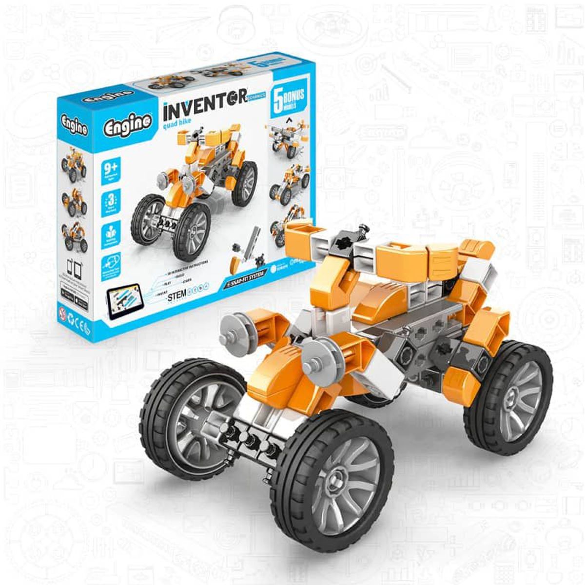 ENGINO - Cuatrimoto 5 Modelos Diferentes Engino