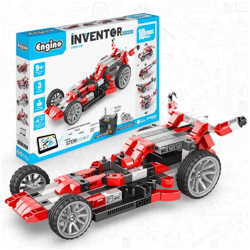 ENGINO - Carro De Carreras 10 Modelos Diferentes Engino