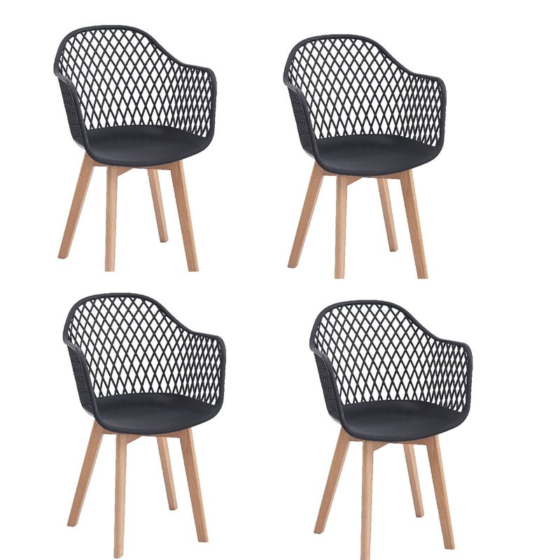 GENERICO - Silla diseño nórdico de huecos X 4