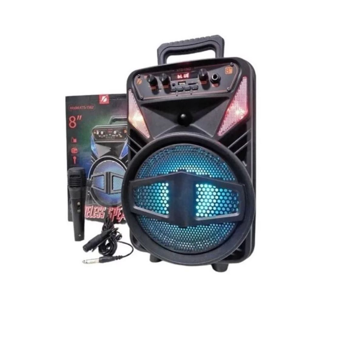 GENERICO - Parlante Cabina Bluetooth 8 Pulgadas Micrófono KTS-1562