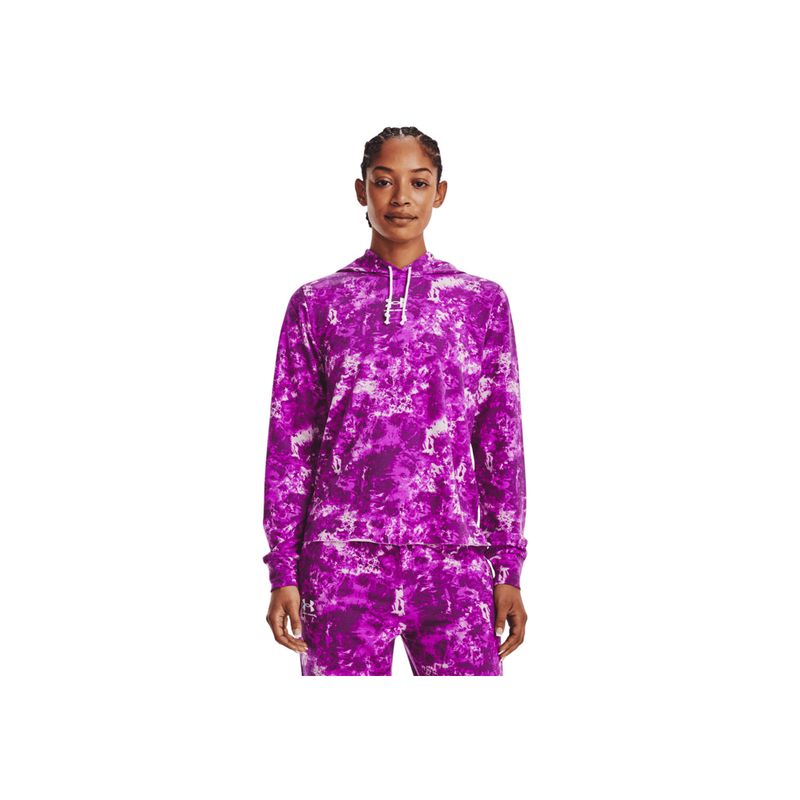UNDER ARMOUR - Buzo Mujer Under Armour RIVAL TERRY PRINT HO Purpura UNDER ARMOUR