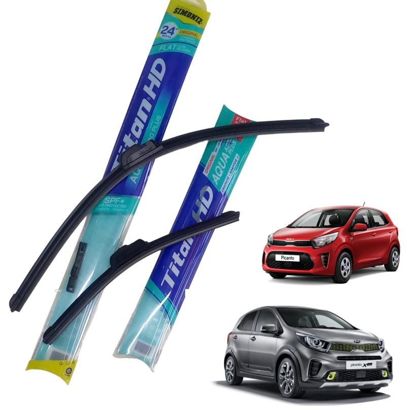TITAN - Kit Plumillas Titan Aqua Para Kia Picanto 2018-2024