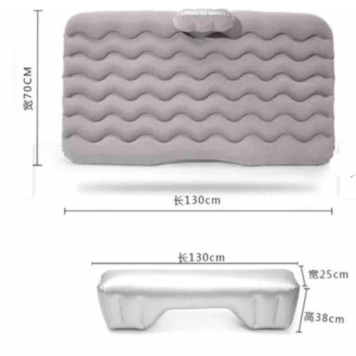 GENERICO - Colchon inflable para carro manual grande