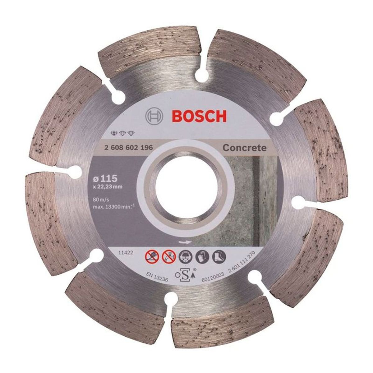 BOSCH - DISCO DIAMANTADO SEGMENTADO 4.1/2"STANDARD CONCRET