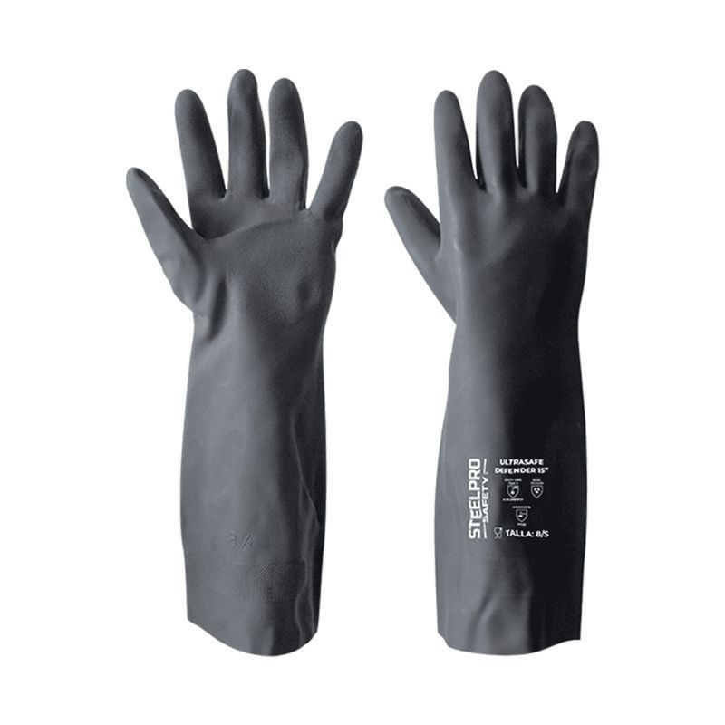 STEELPRO - GUANTE ULTRASAFE 18 T8 DEFENDER NEOPRENO NEGR