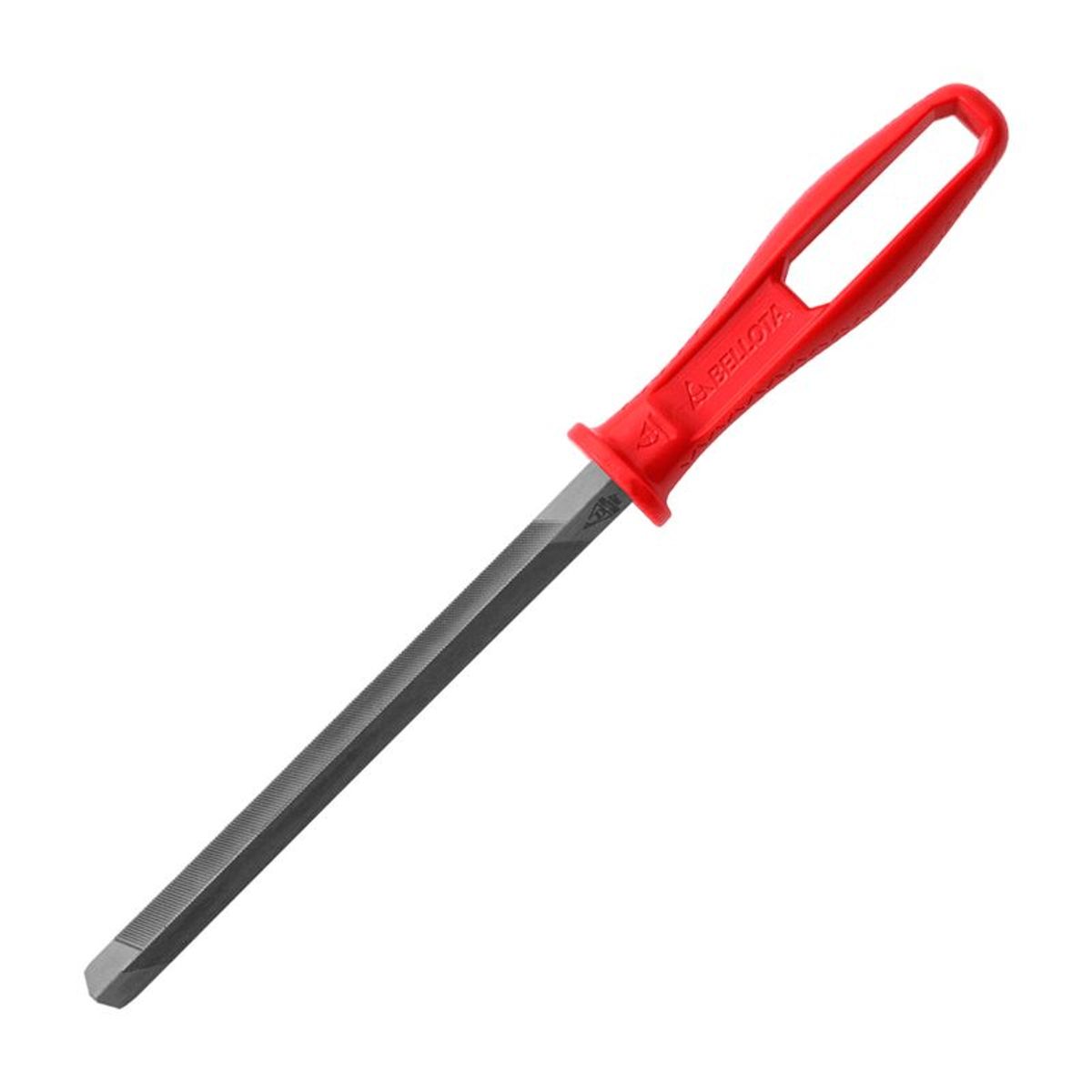 BELLOTA - LIMA TRIANGULAR 6" CON MANGO ROJO (2 UNDS)