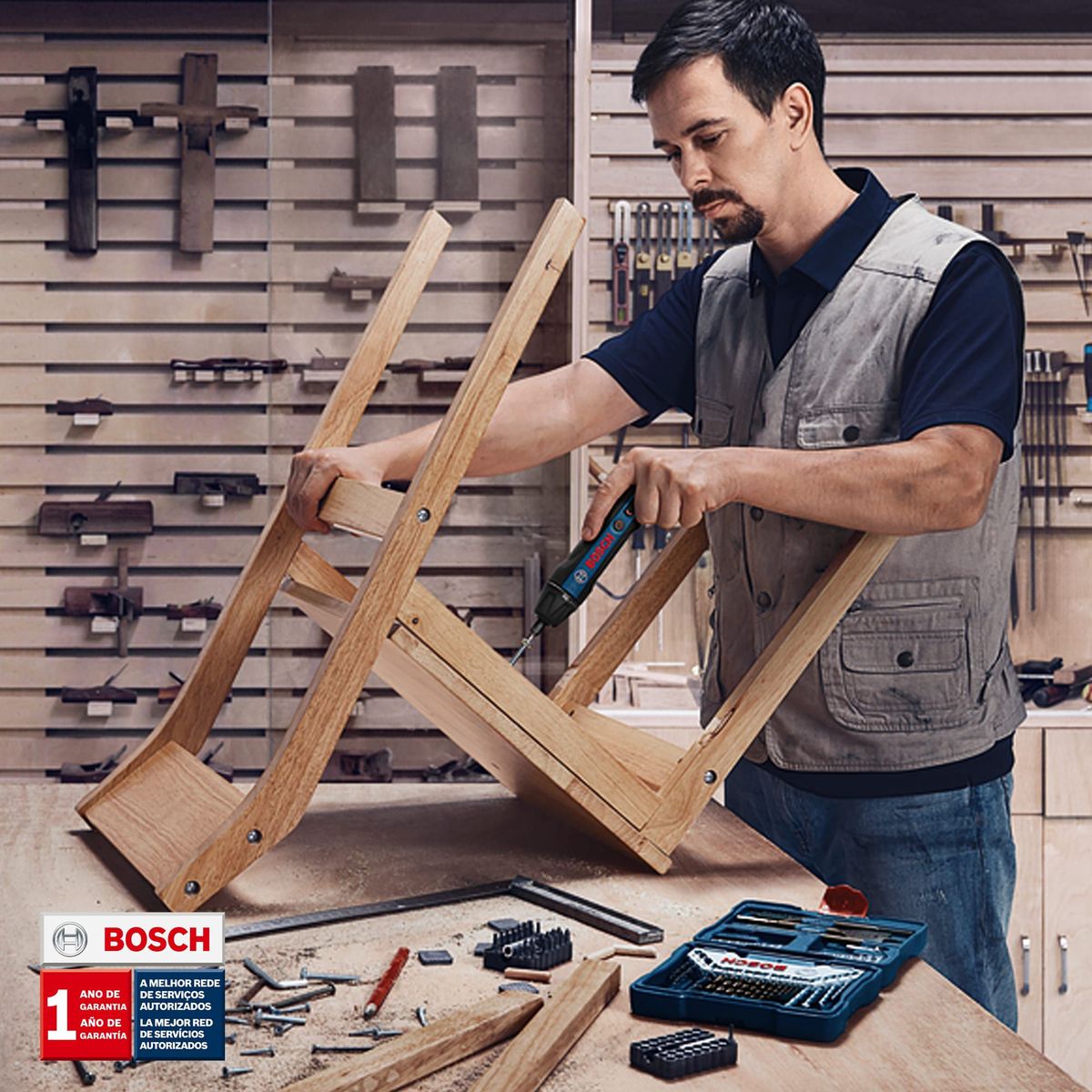 BOSCH - ATORNILLADOR BOSCH GO 2.0 3.6V 5POSICIO + 2 PUNTAS