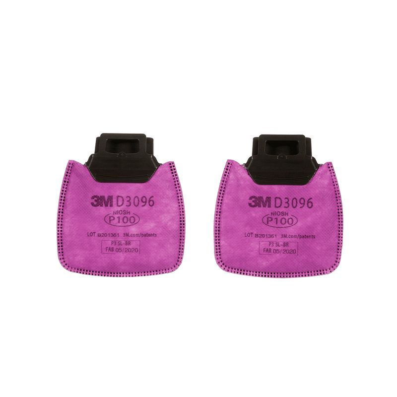 3M - FILTRO P/PARTICUÑAS P100 SECURE CLICK GA D3096 PAR