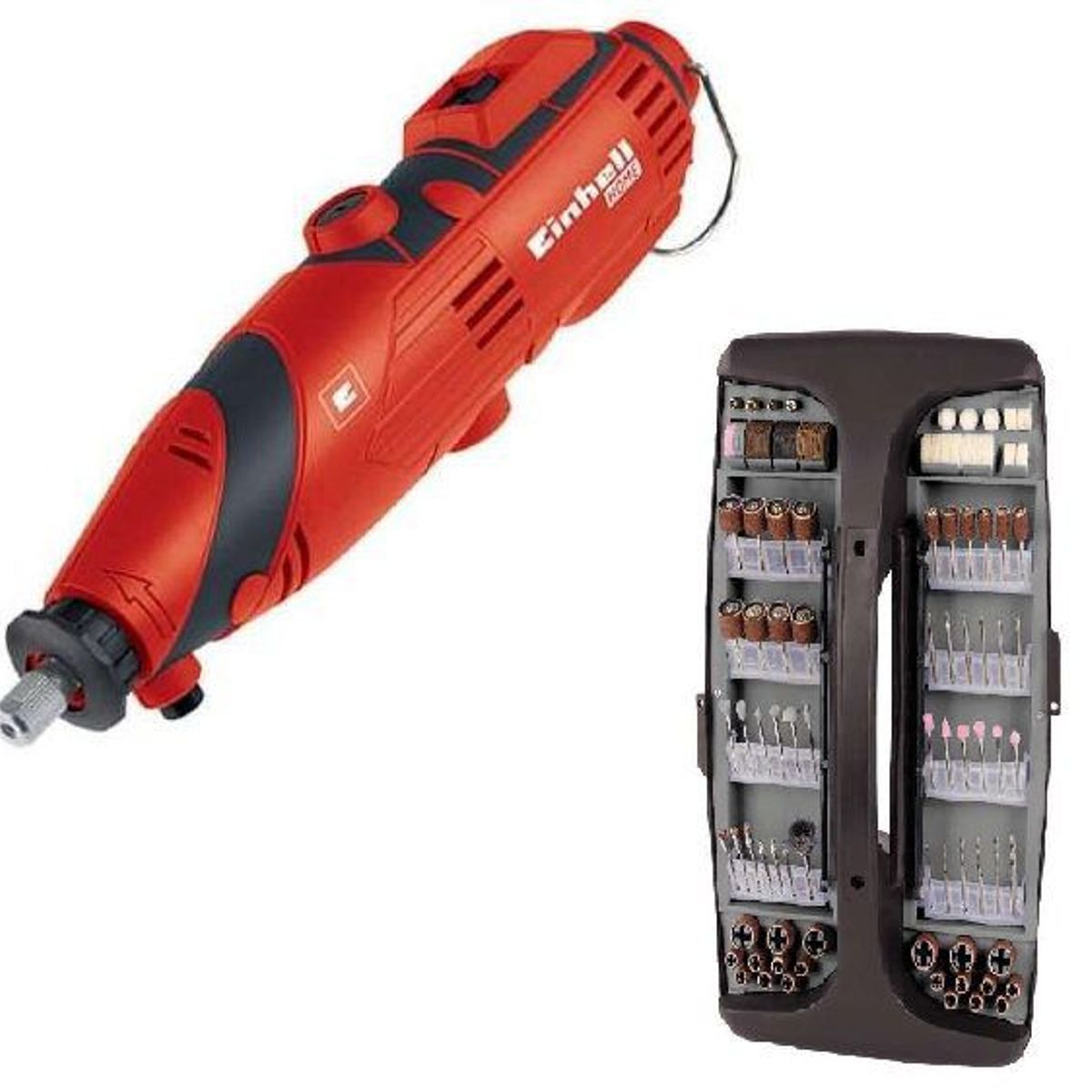 EINHELL - MOTOTOOL ELECTRICO 135W CON EJE FLEXIBLE Y 189 PZS