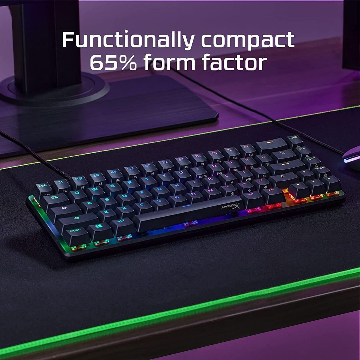 HYPERX - Teclado Gamer Hyperx Alloy Origins 65 Hyperx Tactile Aqua