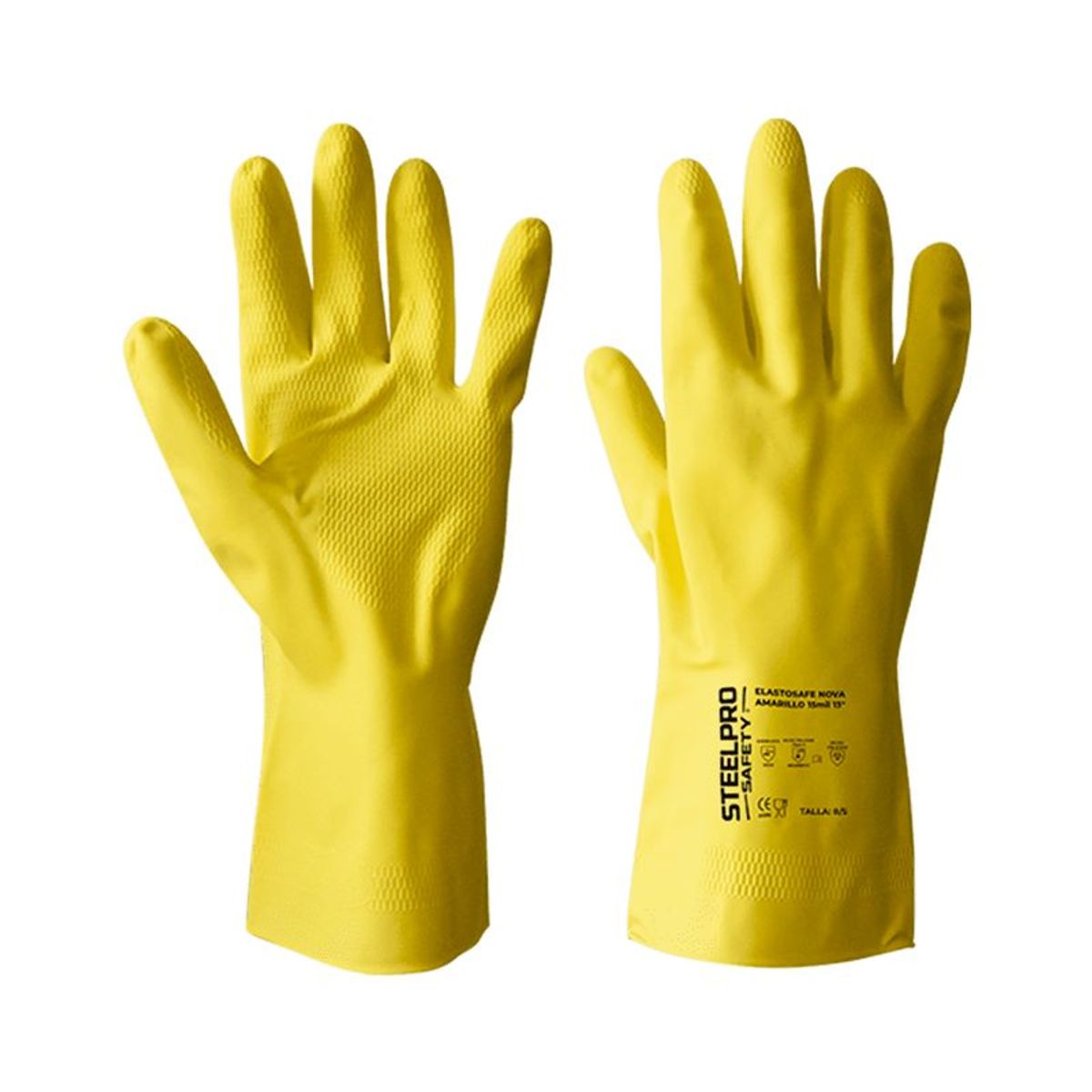 STEELPRO - GUANTE ELASTOSAFE 13" T-9 NOVA AMARILLO (2 UNDS)