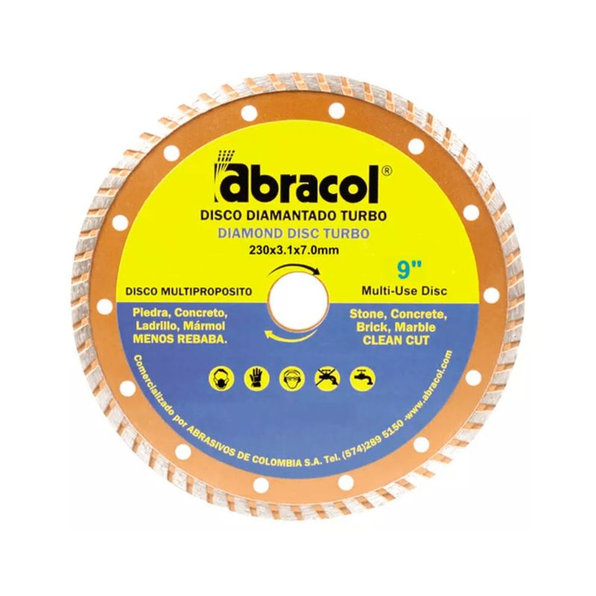 ABRACOL - DISCO DIAMANTADO 4.1/2 TURBO ABRACOL