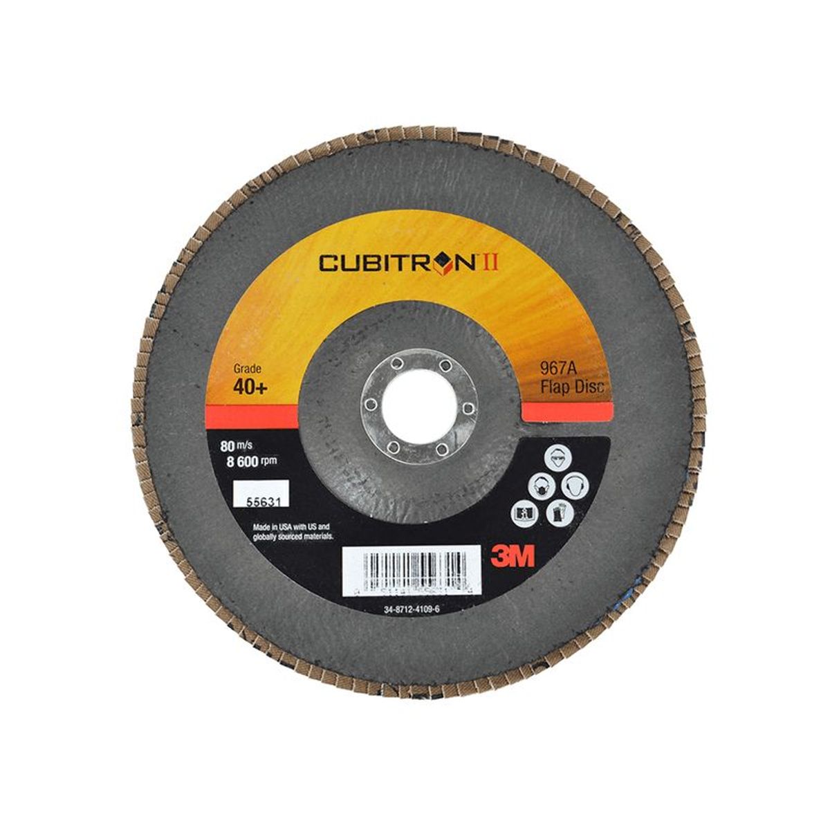 3M - DISCO FLAP GR-80 4.1/2" X 7/8" T-27 967A CUBITRON