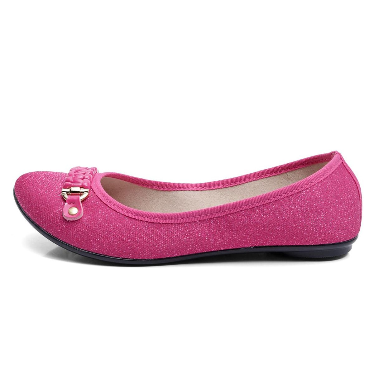 MOLECA - Baleta Magenta- Plata moleca