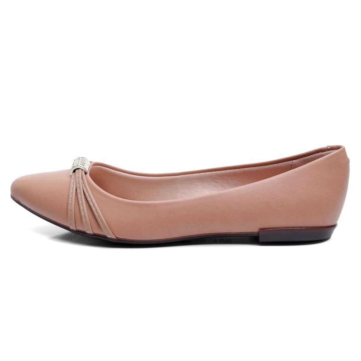 MOLECA - Baleta Nude- Dorado moleca