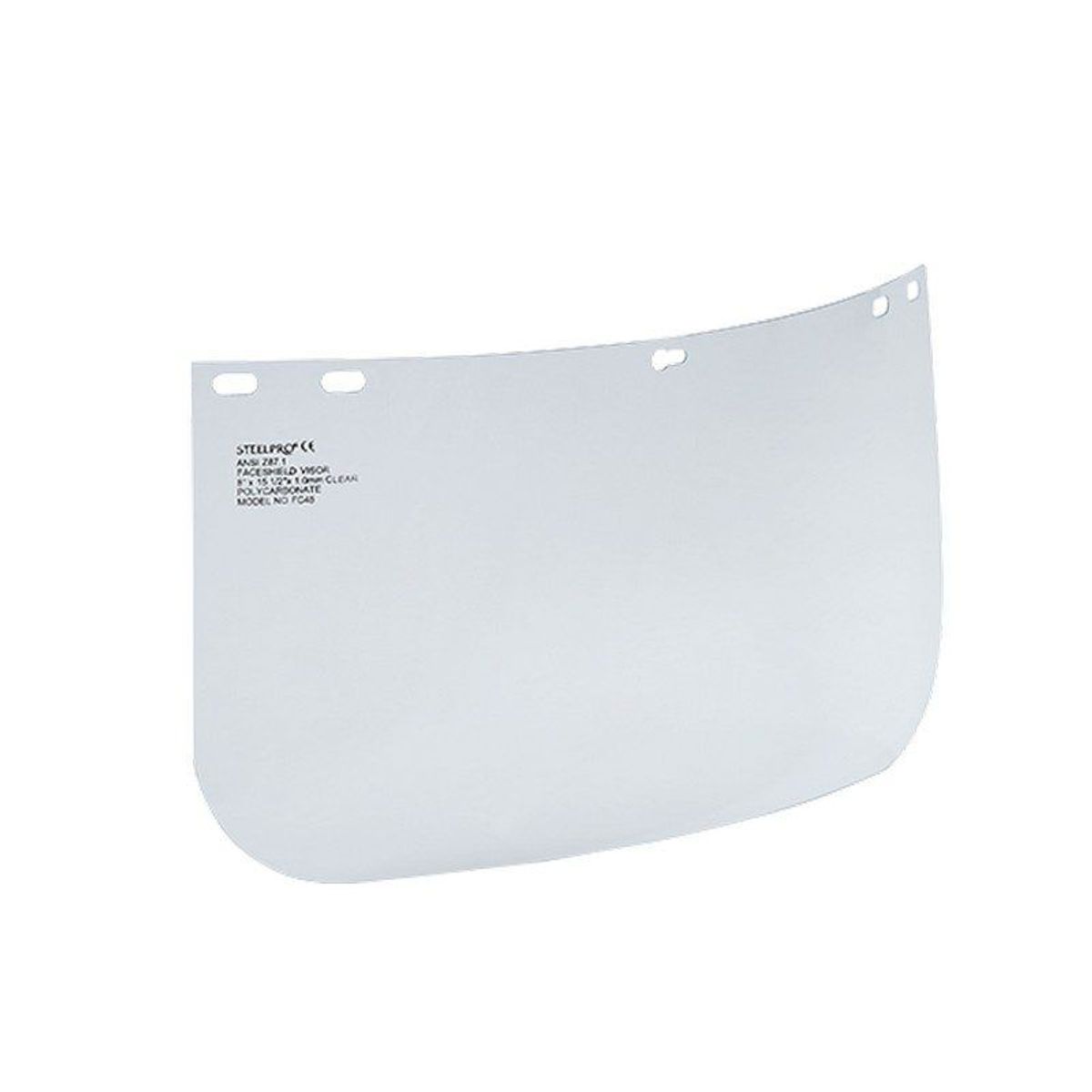 STEELPRO - VISOR POLICARBONATO FILTRO UV ESPESOR 1MM SIN RIBE