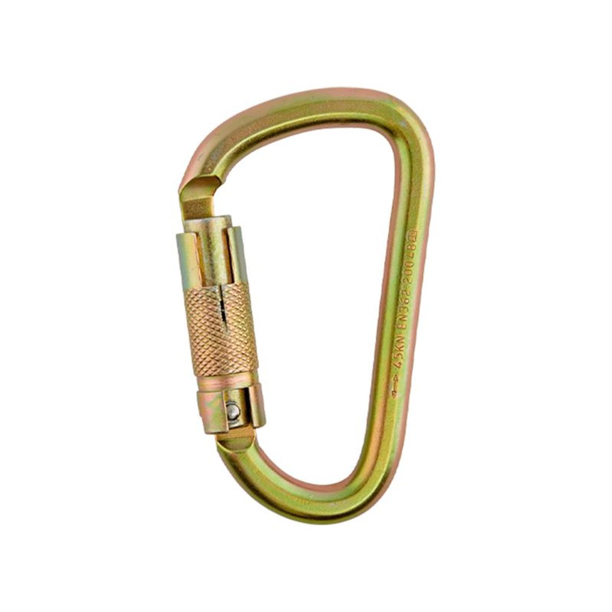 STEELPRO - MOSQUETON CARABINER EN D 45KN 5000LB TRIPLE SEGURO