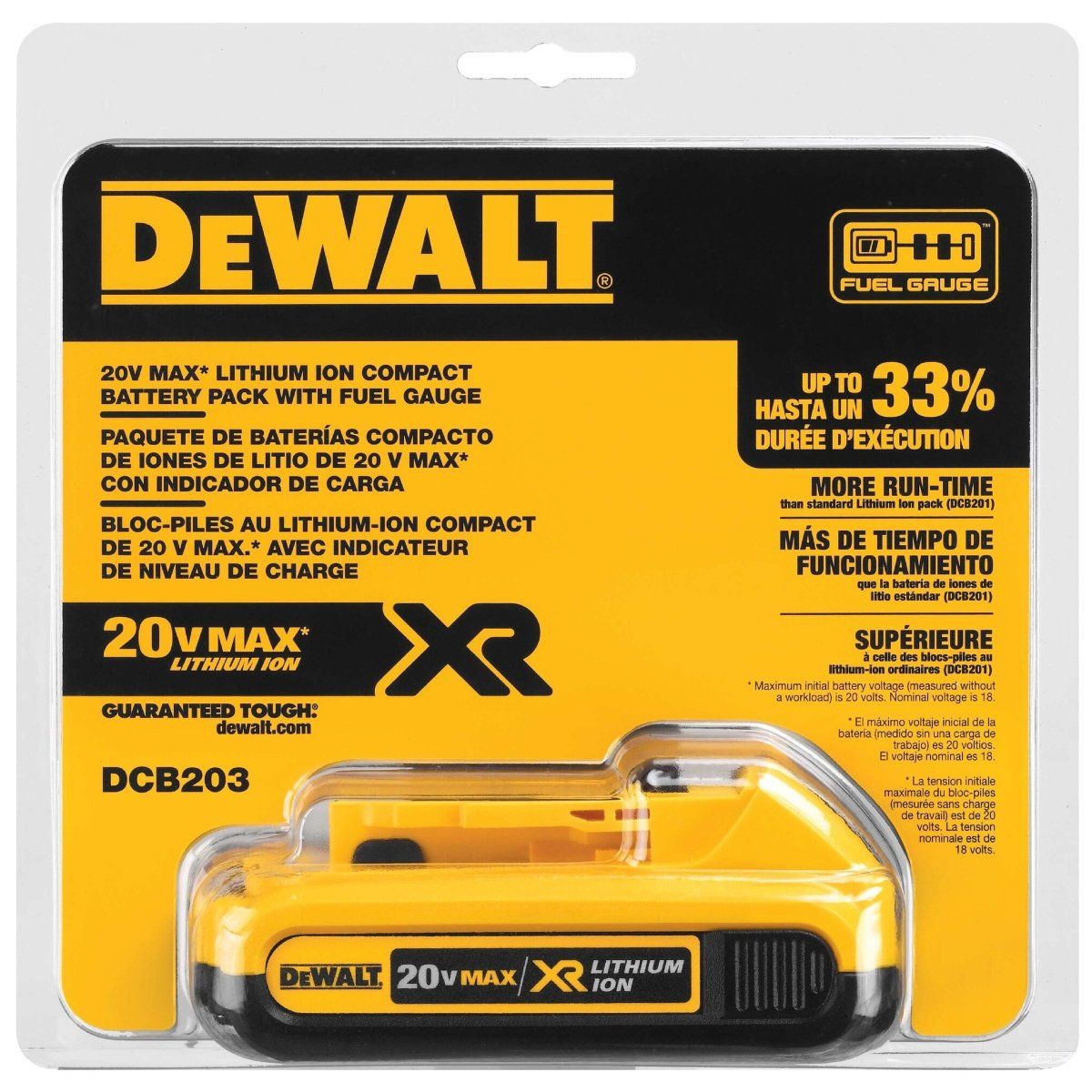 DEWALT - BATERIA DE 20V MAX ION LITIO 2 AMP