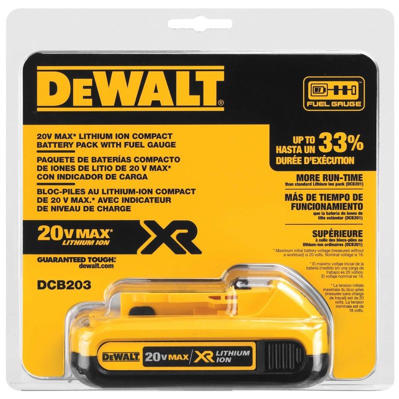 DEWALT - BATERIA DE 20V MAX ION LITIO 2 AMP