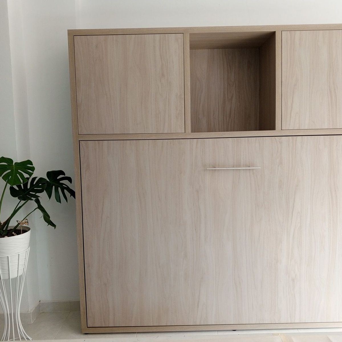 GENERICO - CAMA ABATIBLE HORIZONTAL CON MUEBLE