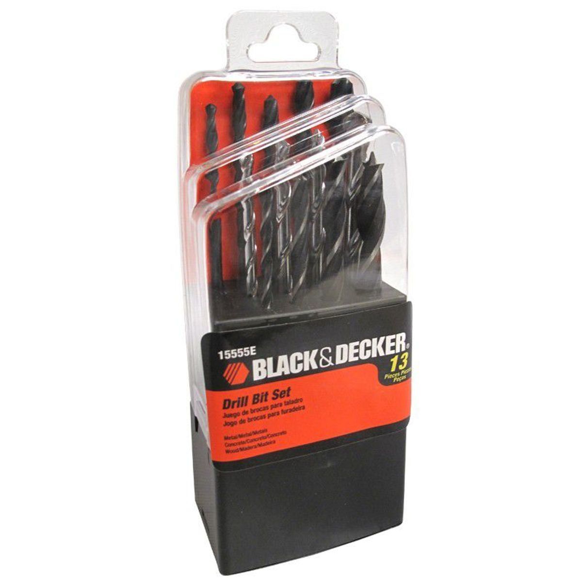 BLACK+DECKER - BROCAS METAL MADERA Y MURO 1/8" A 5/16"JUEGO 13PZS
