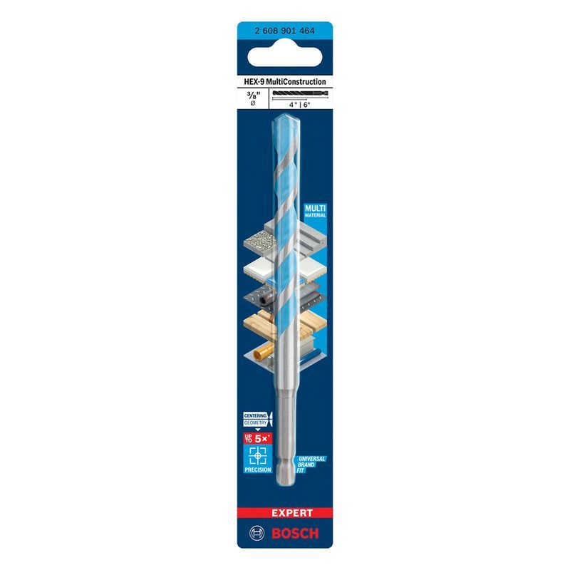 BOSCH - Broca Bosch Expert Hex-9 Multiconstruction Diámetro: 3/8x4x6