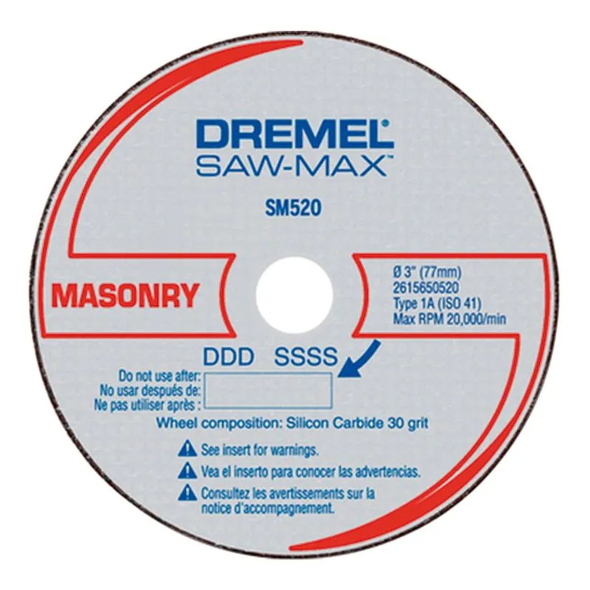DREMEL - DISCO DE 3  PARA CORTE MAMPOSTERIA, PIEDRA, FIBROC