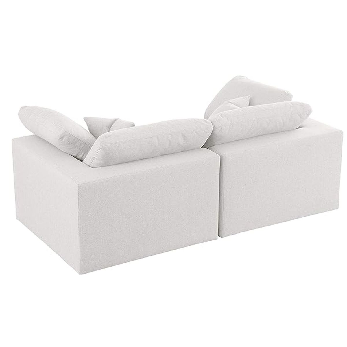 DELUXE FURNITURE - Sofá Emperador 3 puestos Blanco tela pet friendly 200x95x81