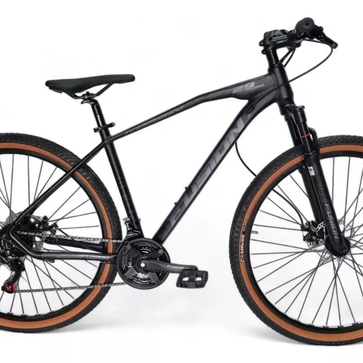 FUSION - Bicicleta Fusion Korbin Rin 29 Aluminio 24 Vel - Negro gris