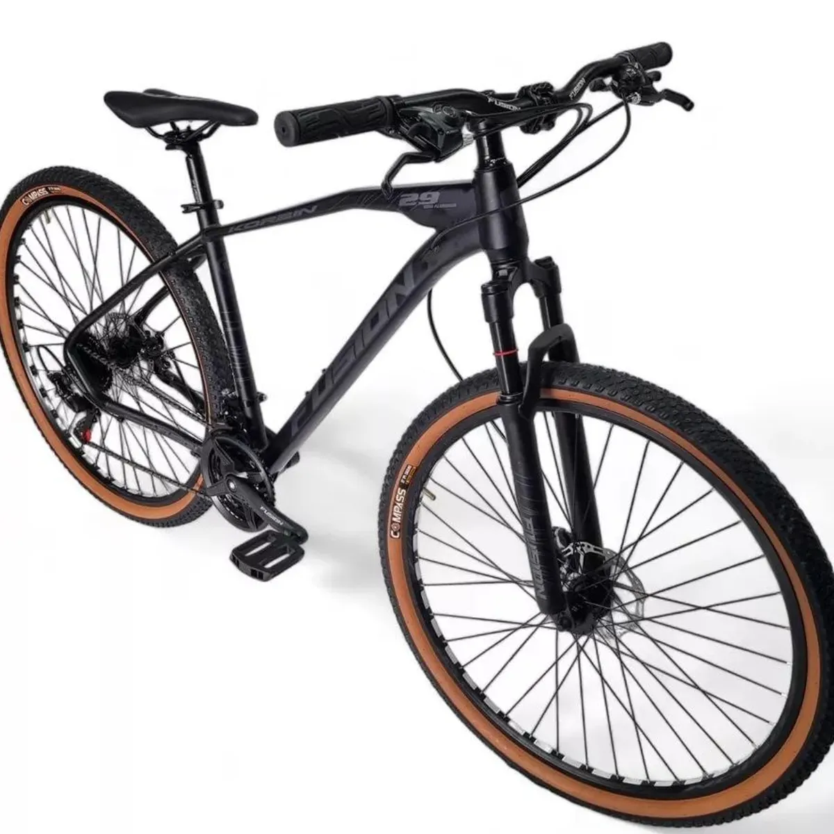FUSION - Bicicleta Fusion Korbin Rin 29 Aluminio 24 Vel - Negro gris