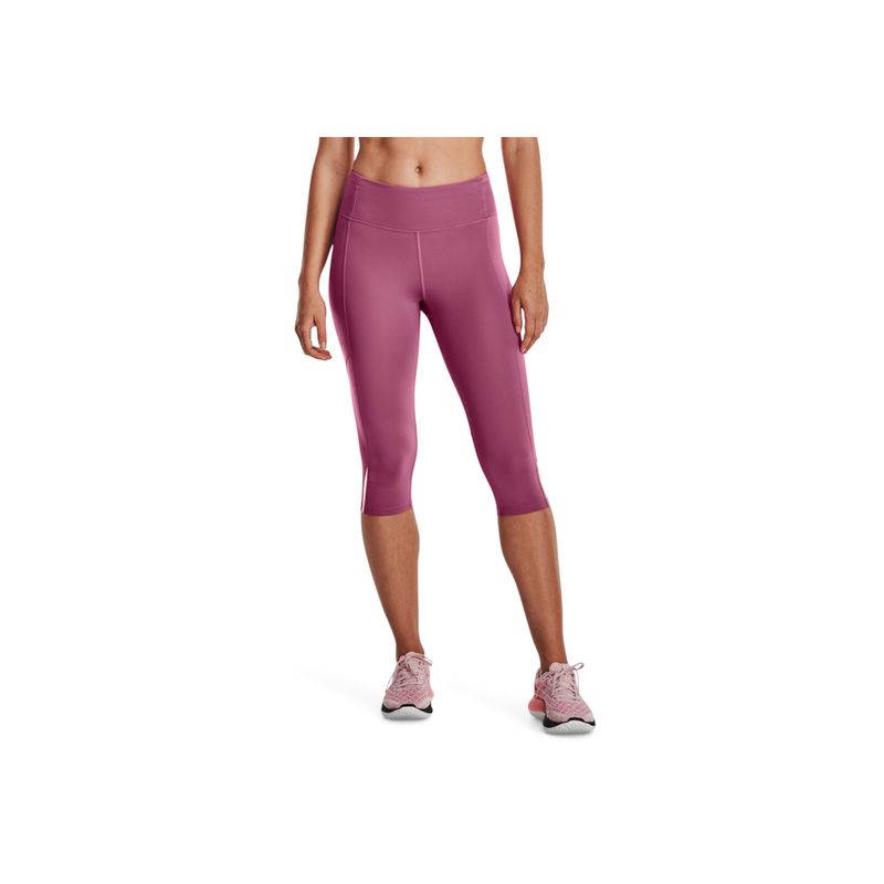 UNDER ARMOUR - Pantalón Mujer Under Armour FLY FAST 3 SPD CAPRI Rosado UNDER ARMOUR