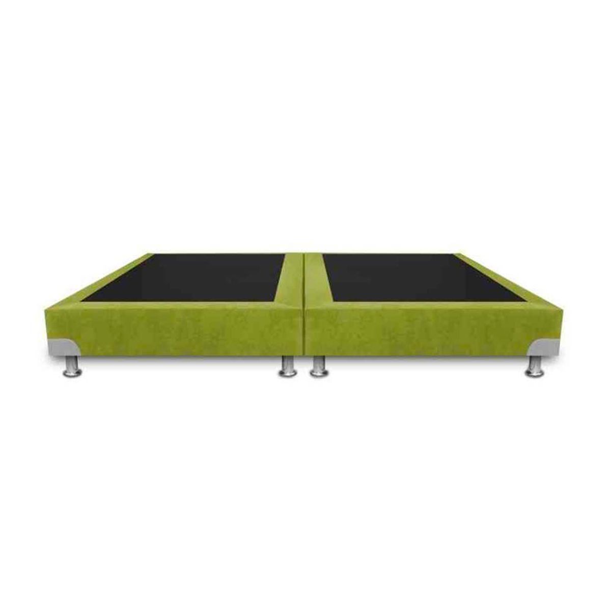 MAGIC CLASS - BASE CAMA BOSTON DE LUJO DIVIDIDA 120X190 ECOCUERO VERDE