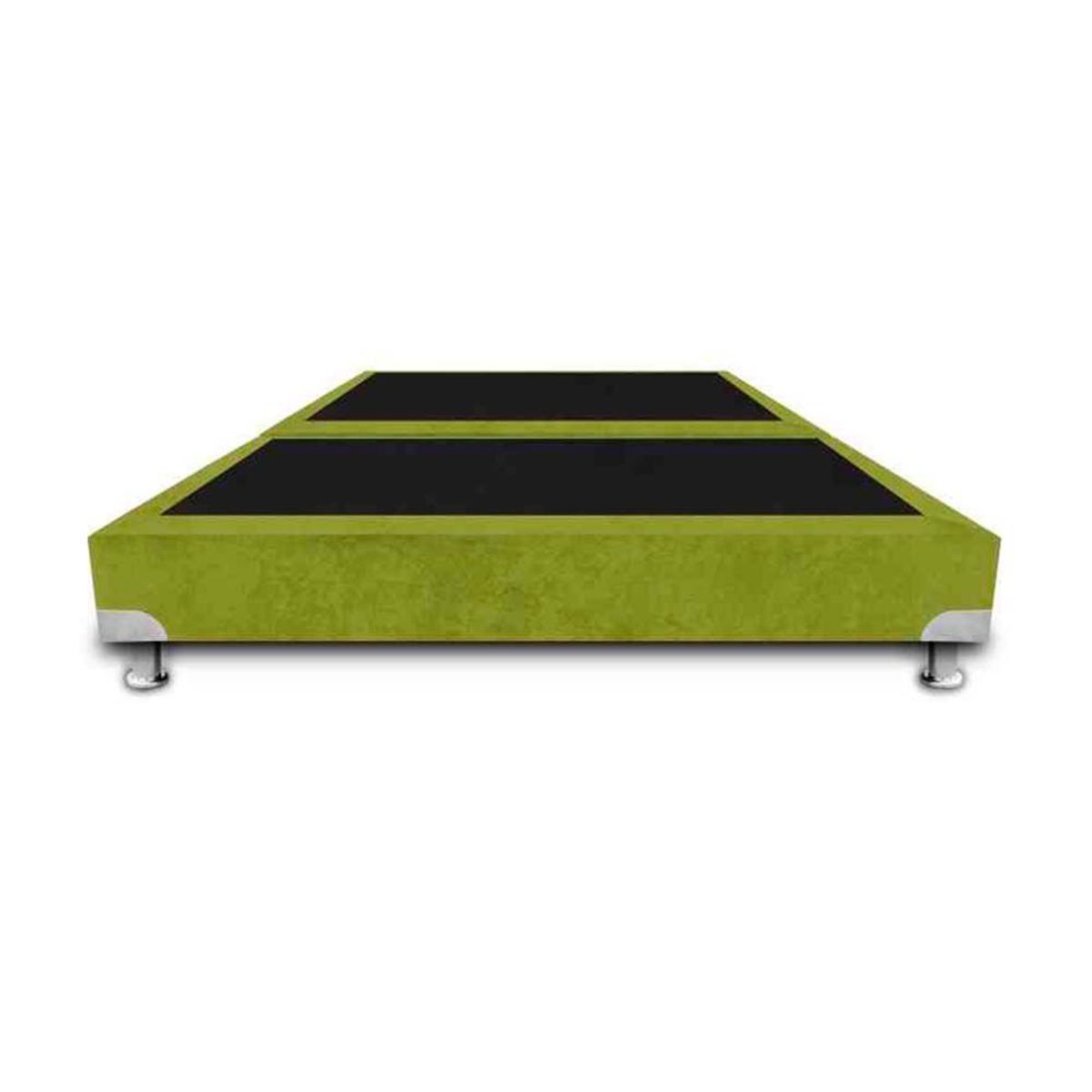 MAGIC CLASS - BASE CAMA BOSTON DE LUJO DIVIDIDA 120X190 ECOCUERO VERDE