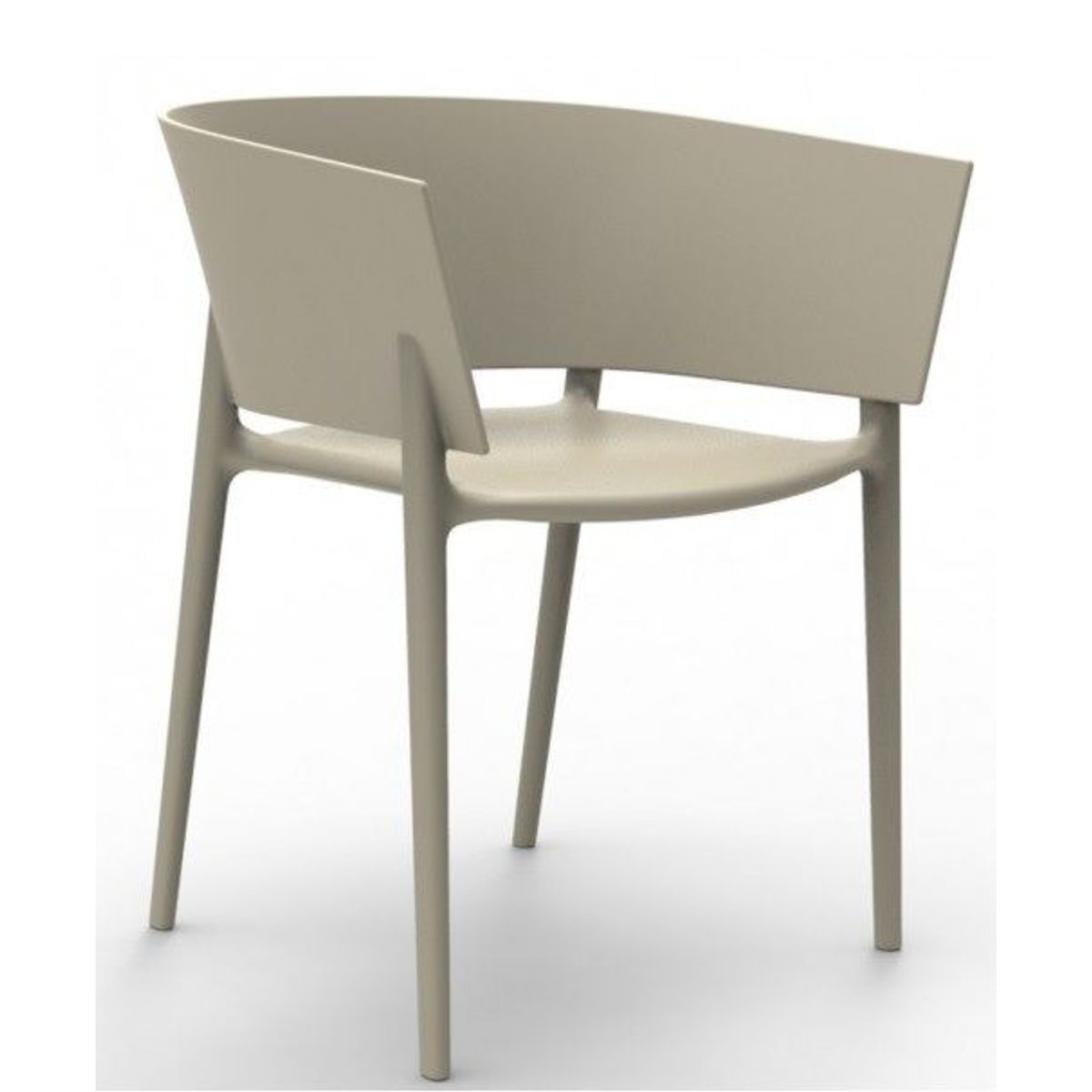 VONDOM - COMBO DE 2 SILLON ECRU AFRICA VONDOM EN POLIPROPILENO