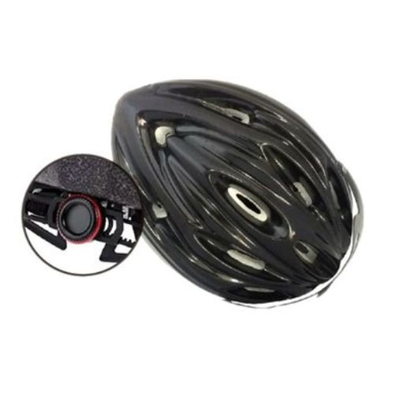 AFM - CASCO  BICICLETA CON RACHER NEGRO