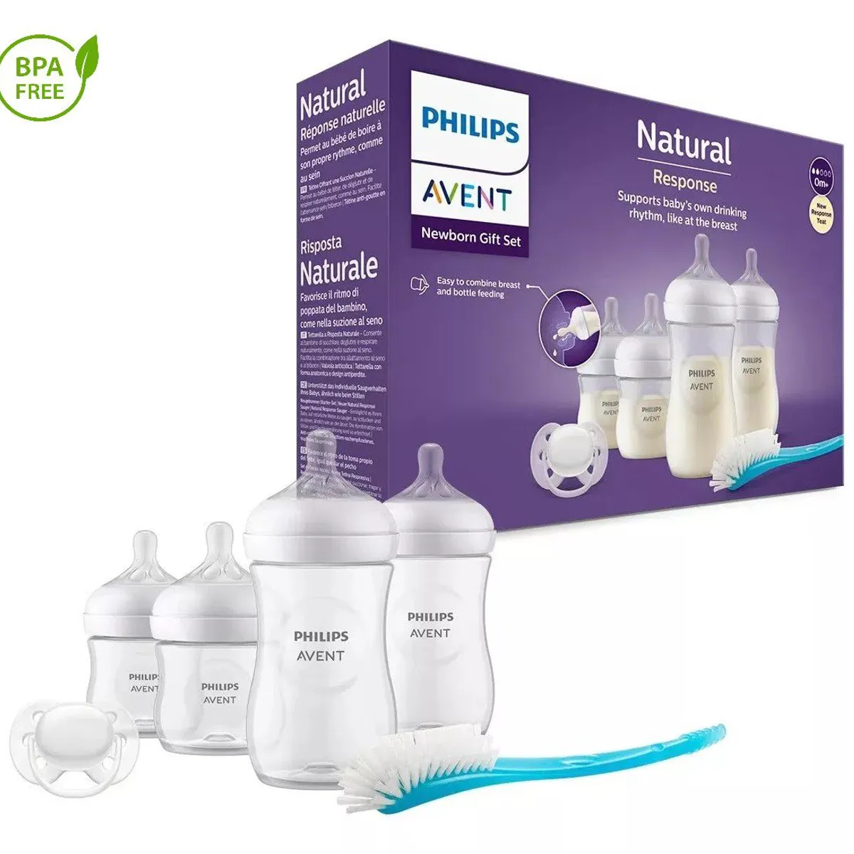 AVENT - Set Biberones Recien Nacido Avent Natural 3.0 Response