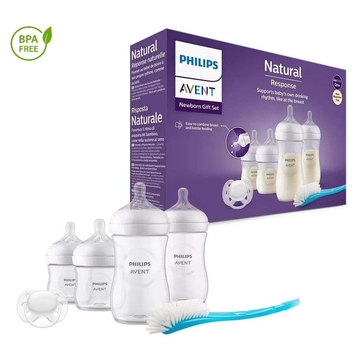 AVENT - Set Biberones Recien Nacido Avent Natural 3.0 Response