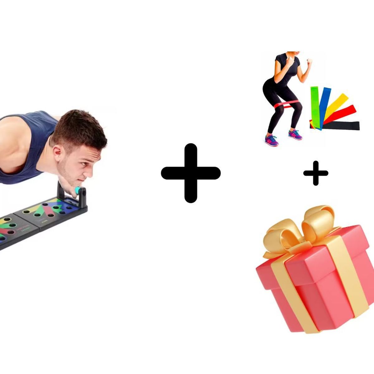 ZHOPI CO - Tabla Flexiones Push Up Mas Bandas Lisas Y Obsequio