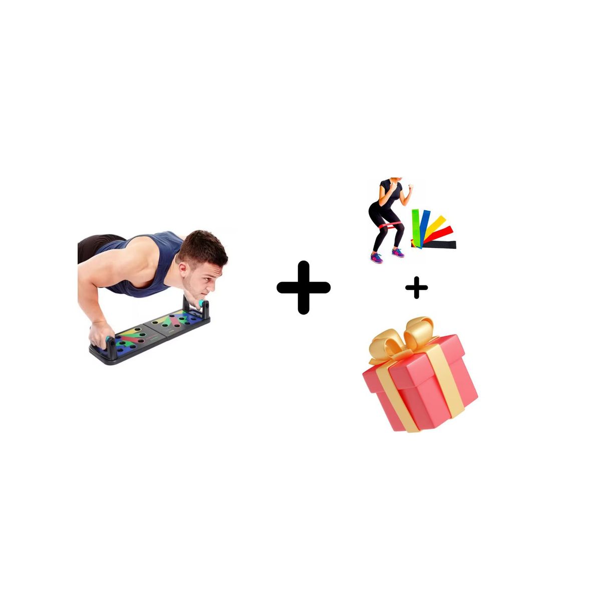 ZHOPI CO - Tabla Flexiones Push Up Mas Bandas Lisas Y Obsequio