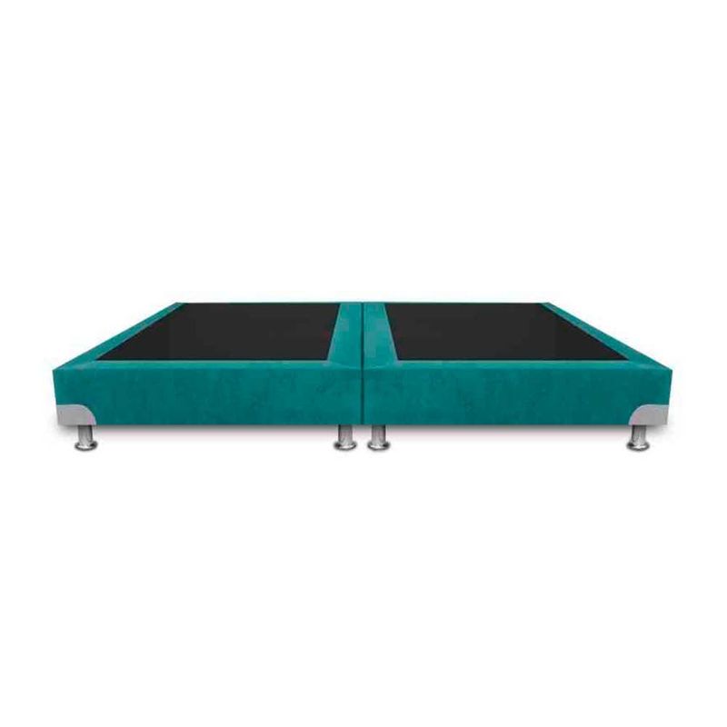 MAGIC CLASS - BASE CAMA BOSTON DE LUJO DIVIDIDA 160X190 ECOCUERO AZUL
